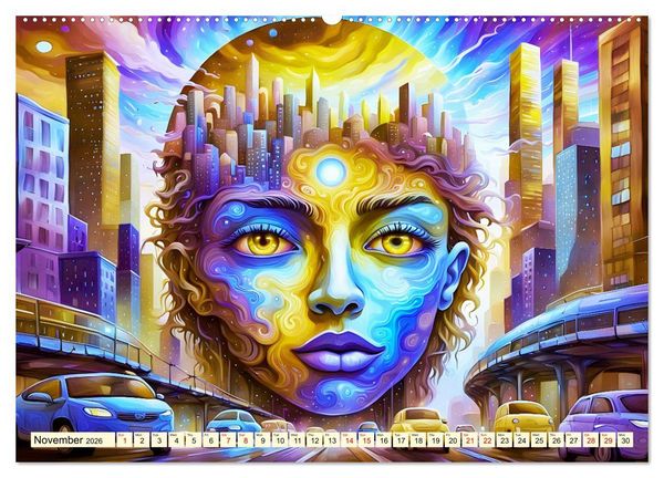 Produktbild: Faces of the metropolis (Wall Calendar 2026 DIN A2 landscape), CALVENDO 12 Month Wall Calendar