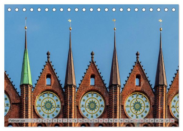 Produktbild: Stralsunder Impressionen (Tischkalender 2026 DIN A5 quer), CALVENDO Monatskalender