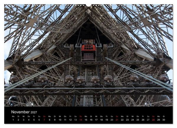 Produktbild: Eiffel Tower &ndash; Tour Eiffel &ndash; Eiffelturm &ndash; Paris 2027 (Wandkalender 2027 DIN A2 quer), CALVENDO Monatskalender