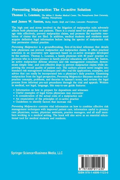 Produktbild: Preventing Malpractice