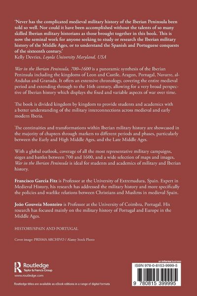 Produktbild: War in the Iberian Peninsula, 700-1600