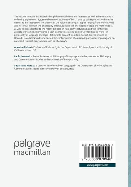 Produktbild: Eva Picardi on Language, Analysis and History