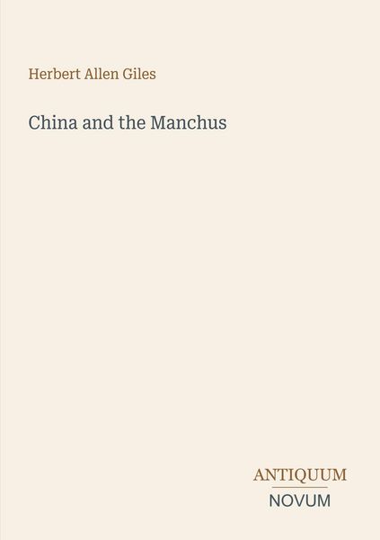 Produktbild: China and the Manchus