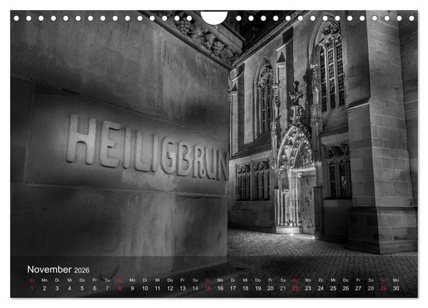 Produktbild: Heilbronn bei Nacht (Wandkalender 2026 DIN A4 quer), CALVENDO Monatskalender
