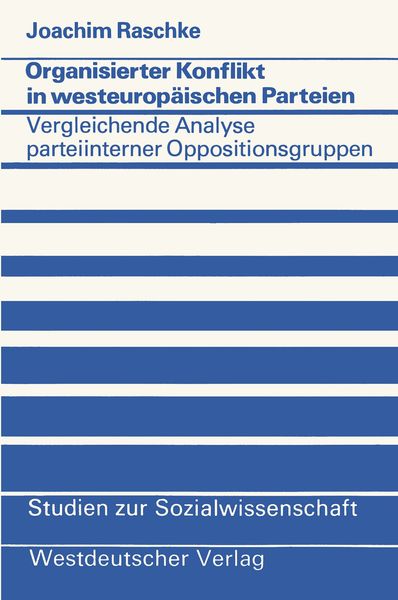 Produktbild: Organisierter Konflikt in westeurop&auml;ischen Parteien