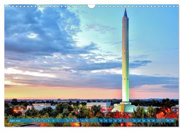 Produktbild: Hansestadt Bremen zur blauen Stunde (Wandkalender 2026 DIN A3 quer), CALVENDO Monatskalender