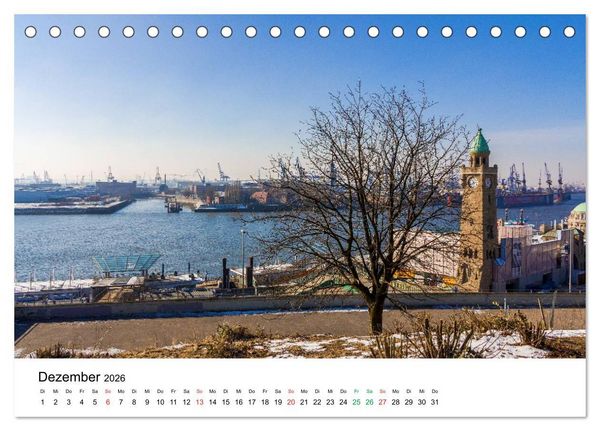 Produktbild: Gr&uuml;nes Hamburg (Tischkalender 2026 DIN A5 quer), CALVENDO Monatskalender
