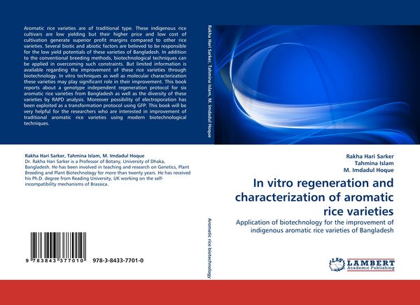 Produktbild: In vitro regeneration and characterization of aromatic rice varieties