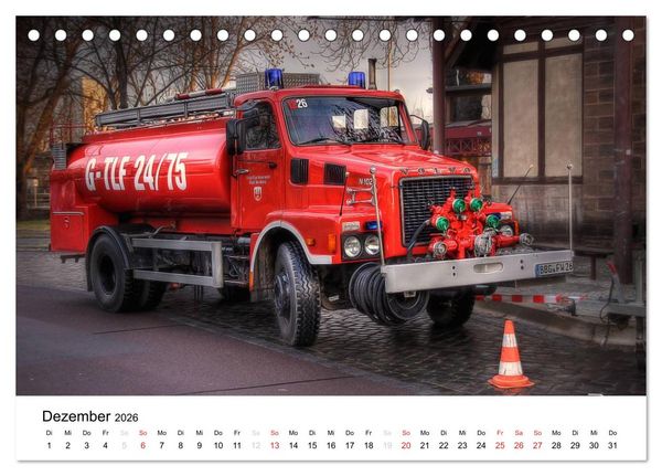 Produktbild: Feuerwehr im Bernburger Land (Tischkalender 2026 DIN A5 quer), CALVENDO Monatskalender