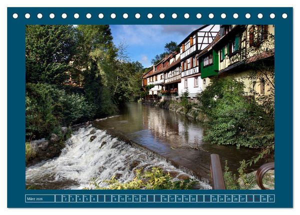Produktbild: Faszinierendes Elsass (Tischkalender 2026 DIN A5 quer), CALVENDO Monatskalender