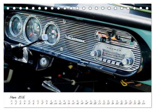 Produktbild: Oldtimer Innenansichten (Tischkalender 2026 DIN A5 quer), CALVENDO Monatskalender
