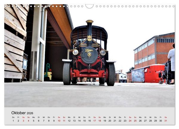Produktbild: Oldtimer-Dampffahrzeuge. Historische Dampf- und Hei&szlig;luftfahrzeuge (Wandkalender 2026 DIN A3 quer), CALVENDO Monatskalender