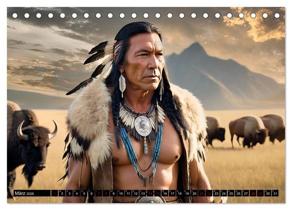 Produktbild: Im weiten Land der Indianer (Tischkalender 2026 DIN A5 quer), CALVENDO Monatskalender