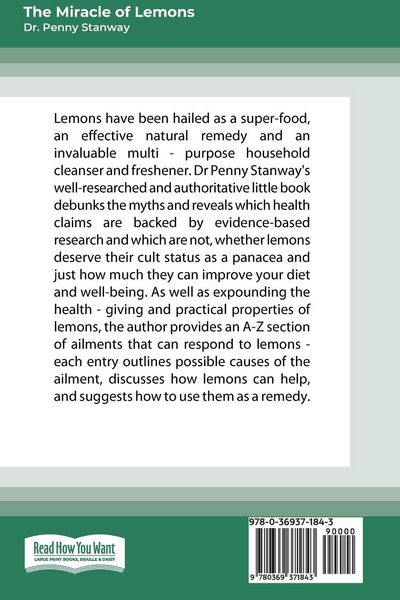 Produktbild: The Miracle of Lemon (16pt Large Print Edition)