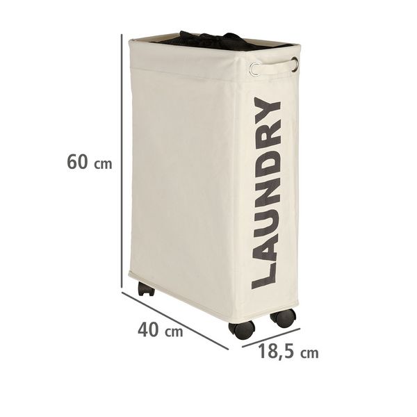 Produktbild: W&auml;schesammler Mod. Corno Beige, W&auml;schekorb, 43 l