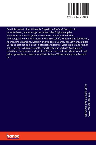 Produktbild: Das Liebeskonzil