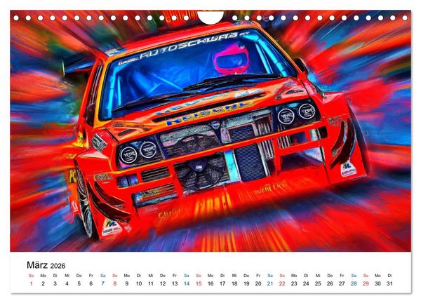 Produktbild: Tourenwagen von gestern (Wandkalender 2026 DIN A4 quer), CALVENDO Monatskalender