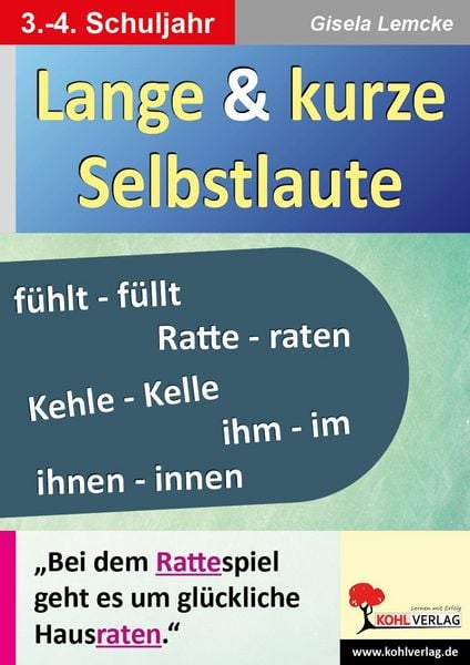 Produktbild: Lange und kurze Selbstlaute