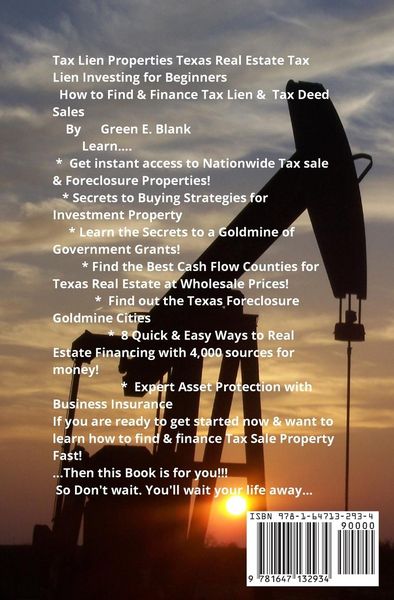 Produktbild: Tax Lien Properties Texas Real Estate Tax Lien Investing for Beginners