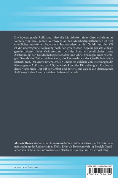 Produktbild: Die &uuml;bertragende Aufl&ouml;sung