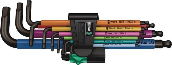 Wera 950/9 Winkelschraubendreher-Set 1.5 mm, 2 mm, 2.5 mm, 3 mm, 4 mm, 5 mm, 6 mm, 8 mm, 10 mm 9teilig