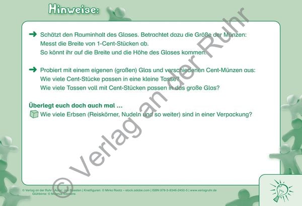 Produktbild: Die Mathe-Knobel-Kartei: Fermi-Aufgaben, Klasse 3-6