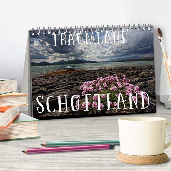 Produktbild: Traumland Schottland (Tischkalender 2026 DIN A5 quer), CALVENDO Monatskalender