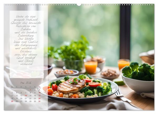 Produktbild: Wellnesstage zuhause - 12 anregende KI Ideen f&uuml;r deine pers&ouml;nlichen Spa Tage (hochwertiger Premium Wandkalender 2026 DIN A2 quer), Kunstdruck in Hochglanz