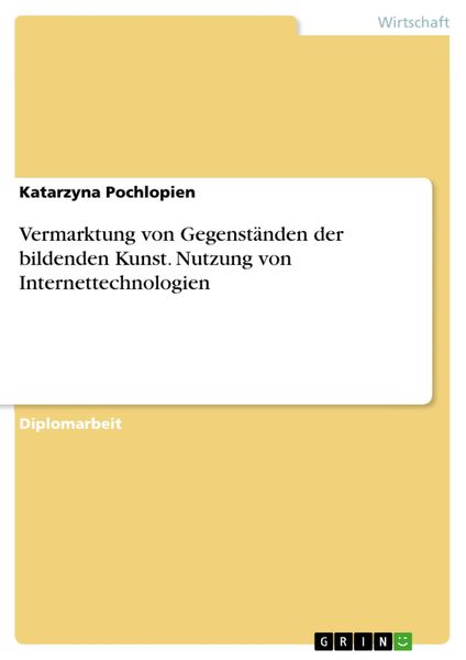 Produktbild: Vermarktung von Gegenst&auml;nden der bildenden Kunst