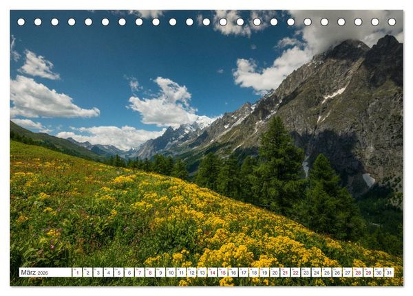 Produktbild: Natur im Aostatal (Tischkalender 2026 DIN A5 quer), CALVENDO Monatskalender