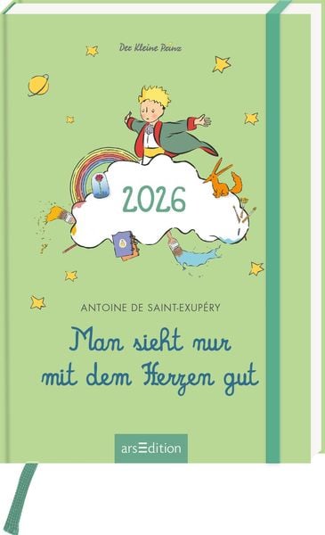 Produktbild: Buchkalender Man sieht nur mit dem Herzen gut 2026