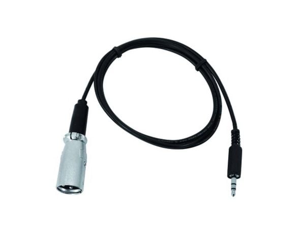 Eurolite DMX-Adapter IN DMX Adapter [1x Klinkenstecker 3.5mm - 1x XLR-Stecker] 1.00m