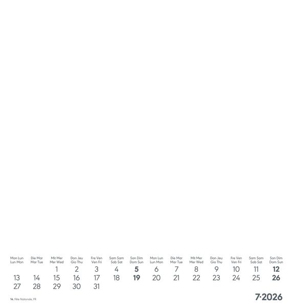 Produktbild: Kreativ-Kalender weiß 2026 - 21x22 cm - Foto, Malen, Basteln - datiert - Kreativkalender - Foto-Kalender - Alpha Edition