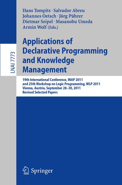 Produktbild: Applications of Declarative Programming and Knowledge Management
