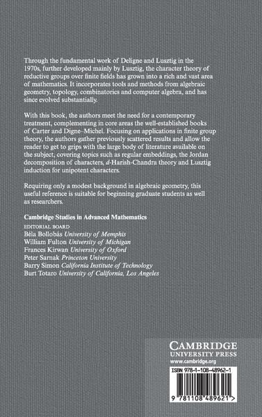 Produktbild: The Character Theory of Finite Groups of Lie Type