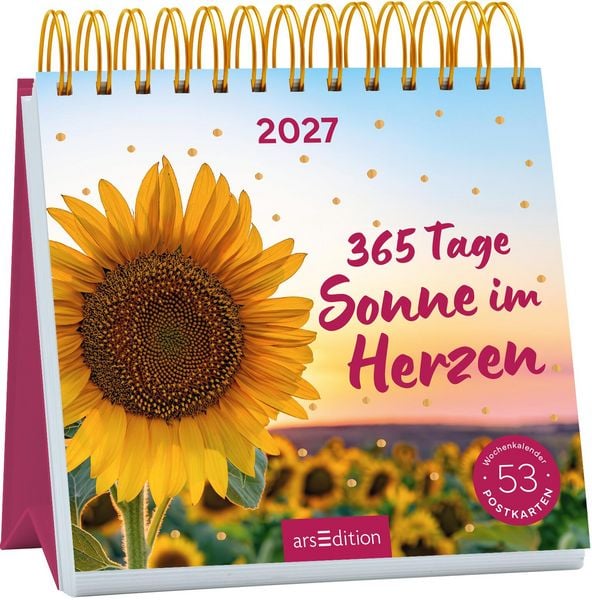 Produktbild: Postkartenkalender 365 Tage Sonne im Herzen 2027