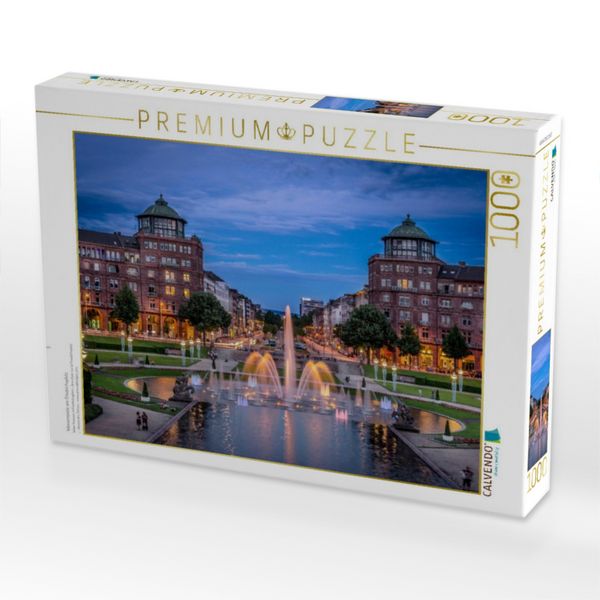 Produktbild: CALVENDO Puzzle Wasserspiele am Friedrichsplatz | 1000 Teile Lege-Gr&ouml;&szlig;e 64x48cm Foto-Puzzle f&uuml;r gl&uuml;ckliche Stunden