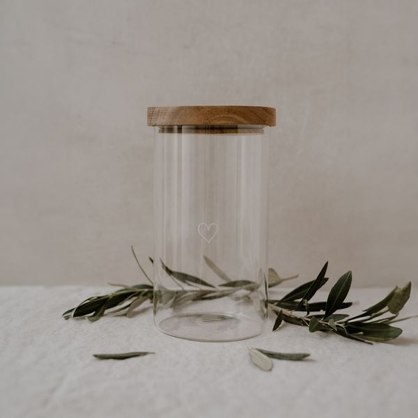 Produktbild: Vorratsglas Herz 19cm