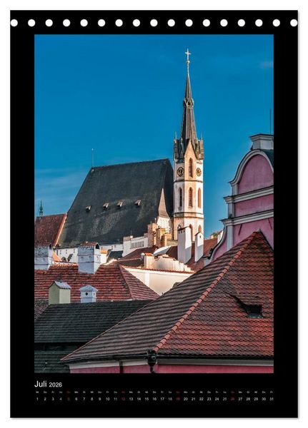 Produktbild: Cesky Krumlov Krumau (Tischkalender 2026 DIN A5 hoch), CALVENDO Monatskalender