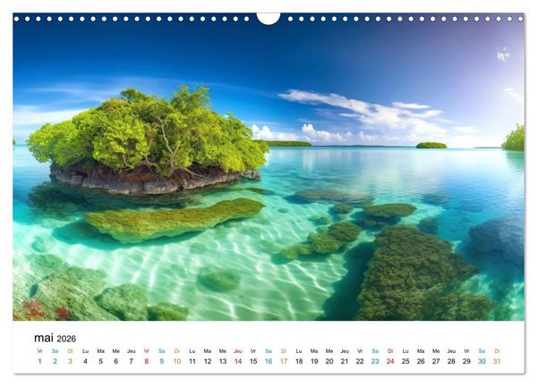 Produktbild: Paysages r&ecirc;v&eacute;s (Calendrier mural 2026 DIN A3 vertical), CALVENDO calendrier mensuel