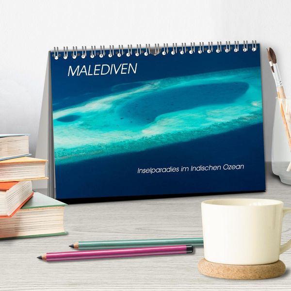 Produktbild: Malediven - Inselparadies im Indischen Ozean (Tischkalender 2026 DIN A5 quer), CALVENDO Monatskalender