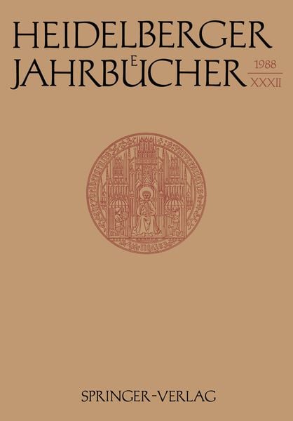 Produktbild: Heidelberger Jahrb&uuml;cher