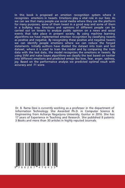 Produktbild: Emotions Recognition in Textual Tweets by Machine Learning Algorithms