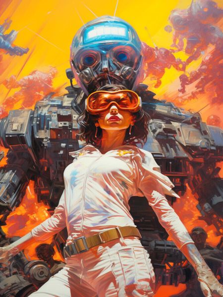 Produktbild: CALVENDO Puzzle Roboter in der galaktischen Welt | 1000 Teile Lege-Gr&ouml;&szlig;e 64x48cm Foto-Puzzle f&uuml;r gl&uuml;ckliche Stunden