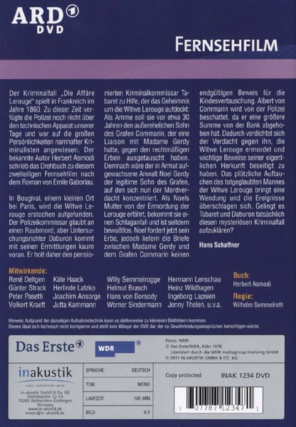 Produktbild: Die Aff&auml;re Lerouge [2 DVDs]
