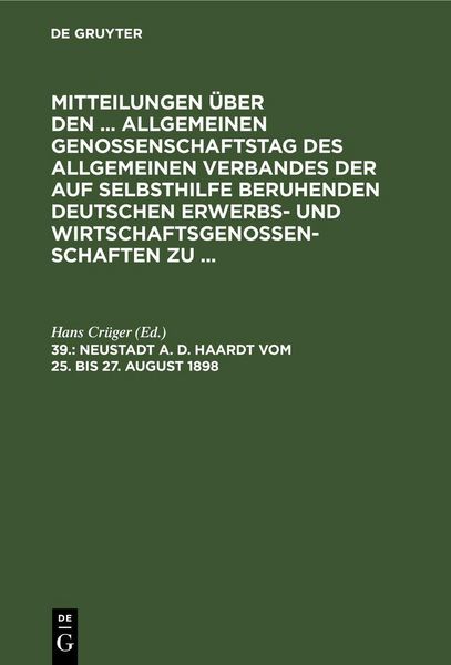 Produktbild: Neustadt a. d. Haardt vom 25. bis 27. August 1898