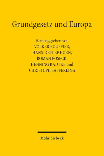 Produktbild: Grundgesetz und Europa