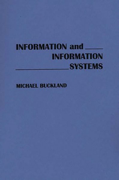 Produktbild: Information and Information Systems