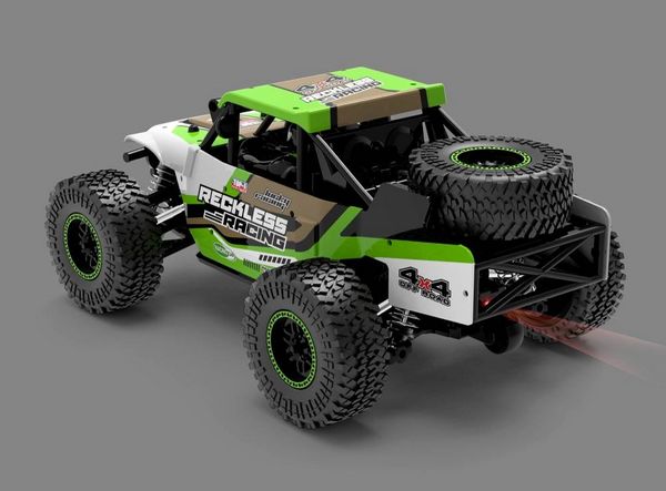 Produktbild: Absima Rock Racer Reckless Gr&uuml;n Brushed 1:20 RC Modellauto Elektro Truggy Allradantrieb (4WD) RtR 2,4 GHz