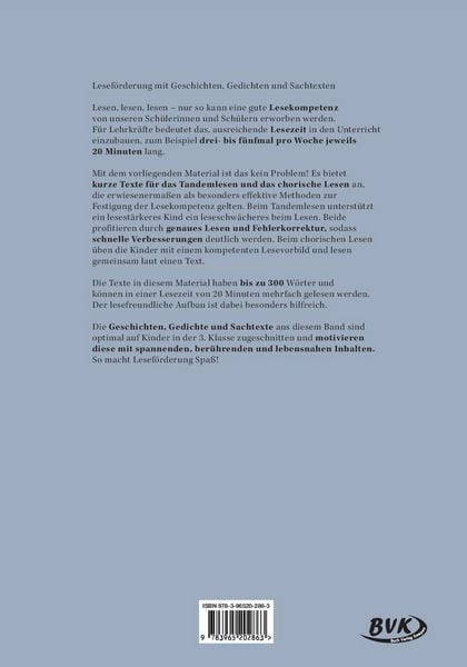 Produktbild: Tandemlesen 3. Klasse
